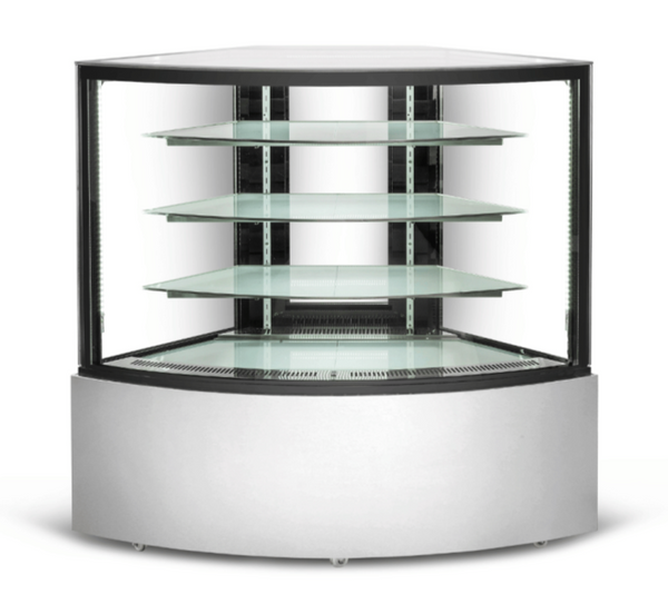 Bonvue Chilled Food Display, F.E.D, C1484-3S, Corner Display, Glass Display Cabinet