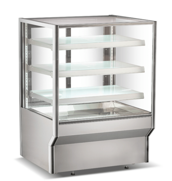 Bonvue Chilled Food Display, F.E.D, C1510-3S, Square Cabinet, Glass Display Cabinet