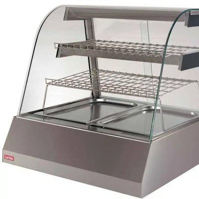 UNIS 2 tray I HOT Kentucky I Table Top I Food Warmer Display I Hot I Food Display Cabinet