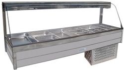 Roband CRX26RD | Curved Glass | Refrigerated Cold Plate | Refrigerated Salad Bar