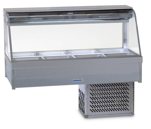 Roband CRX24RD | Curved Glass | Refrigerated Cold Plate | Refrigerated Salad Bar