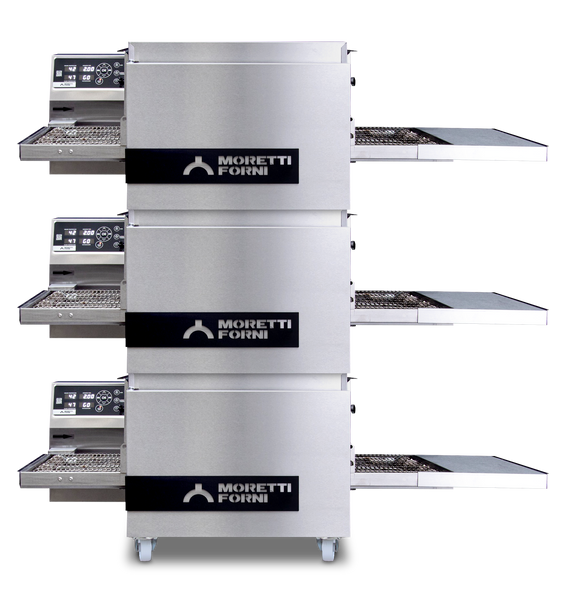 Moretti T65E/3 S|Triple Chamber Electric Conveyor Oven w/support 19" Belt