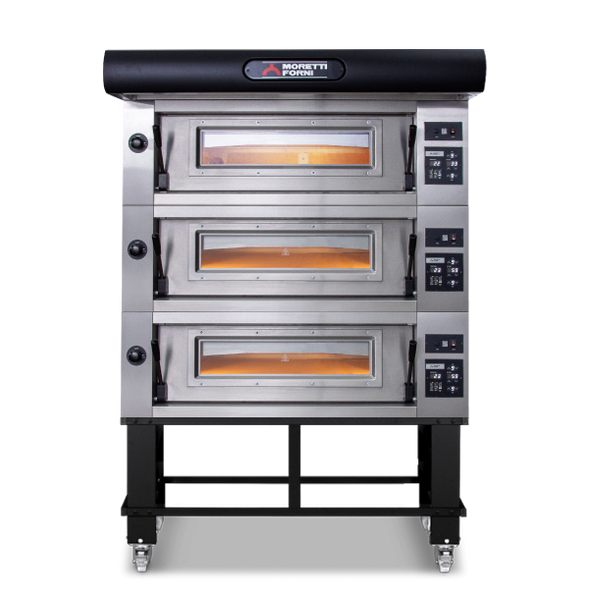 Moretti COMP C/3/SP|Amalfi Triple Deck Oven on Stand