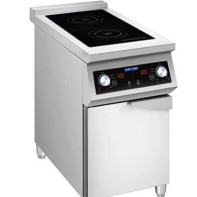 F.E.D EIC400 I Electmax 700 S I Induction I 2-Burner Cooker I with Door I 2 Burner Electric Cooktop I Double Induction Hob