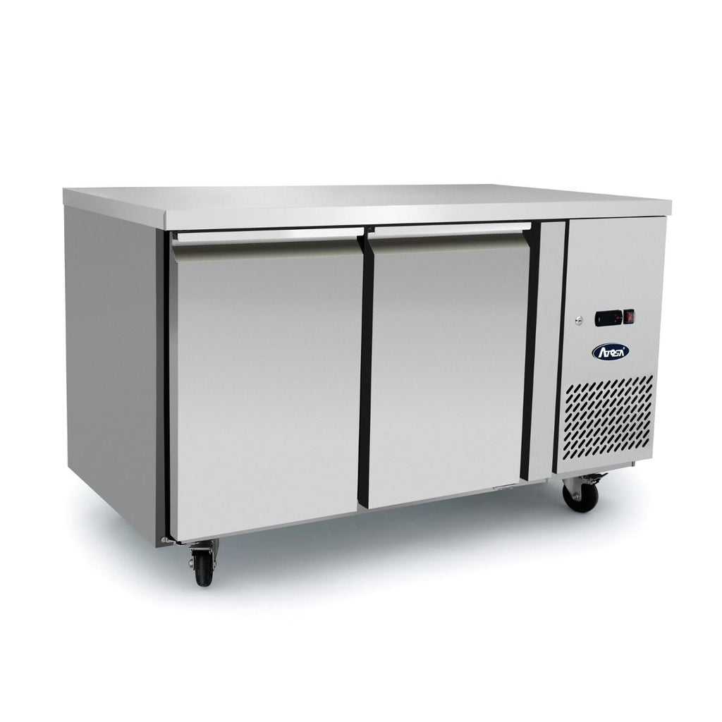 Atosa EPF3421 | 2 Door Under Bench Fridge (1360mm Wide) | Gastronorm | Underbench Refrigerator