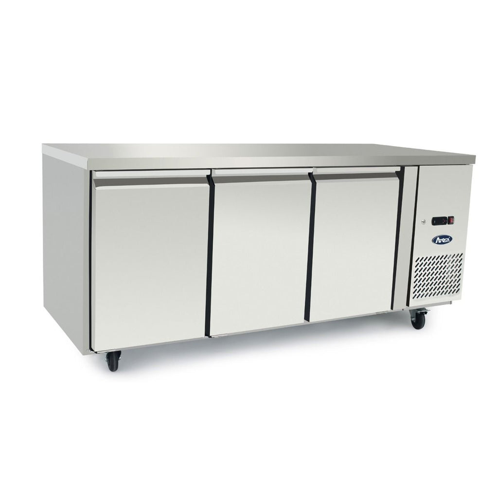 Atosa EPF3431 | 3 Door Under Bench Fridge (1795mm Wide) | Gastronorm | Underbench Refrigerator | 360L