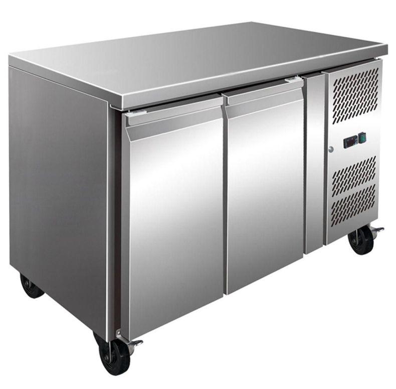 F.E.D FE2100TN I Commercial I 2 Door Fridge Freezer I Work Bench I Fridge Freezer 260L