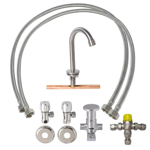 3monkeez P-PTKNEEKIT-T Foot Operated Kit With Tempering Valve
