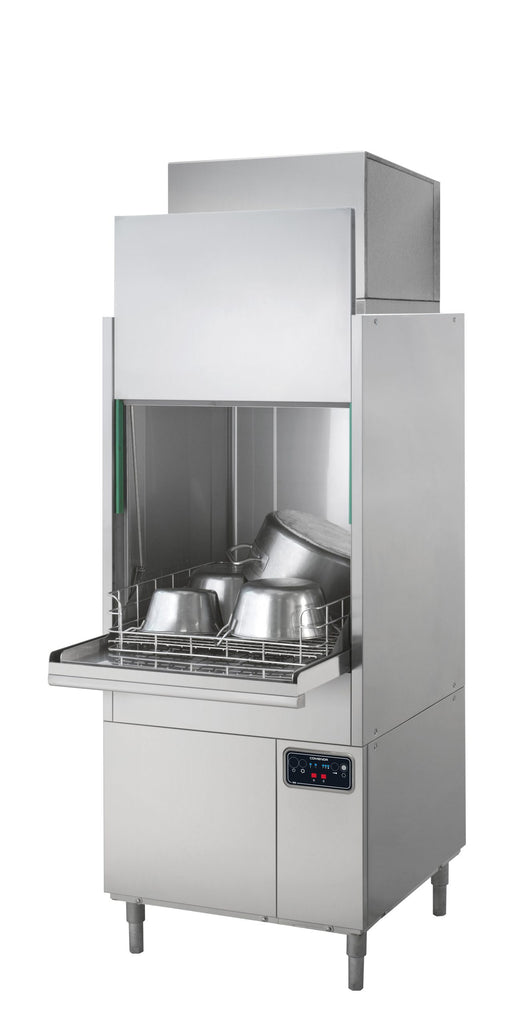Comenda GE605RCD-CRC Platinum Line Front Loading Utensil Washer with Heat recovery condensing hood I 830 mm
