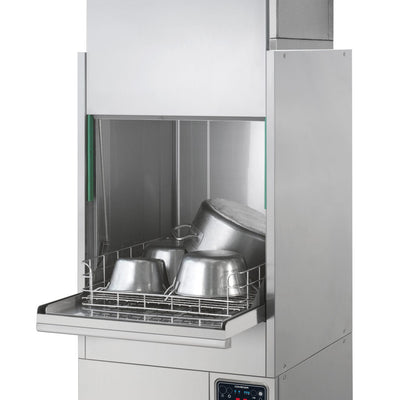 Comenda GE805RCD-CRC Platinum Line Front Loading Utensil Washer with Heat recovery condensing hood I 990 mm