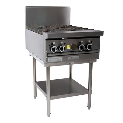 Garland GF24-4T I Cooktop Range I Modular Top I 4 Burner I 2 Piece Open Burners I Cooktop