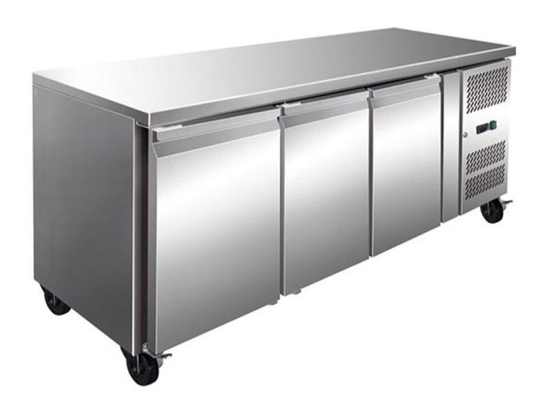 3 Door Freezer, F.E.D, GN3100BT, Tropicalised, Gastronorm, Bench Freezer