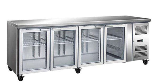 4 Glass Door, F.E.D, GN4100TN, Gastronorm, Workbench, Fridge Freezer