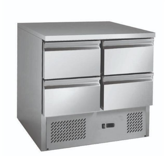 Compact Fridge 220L, F.E.D, GNS900-4D, 4 Drawers, Workbench Fridge