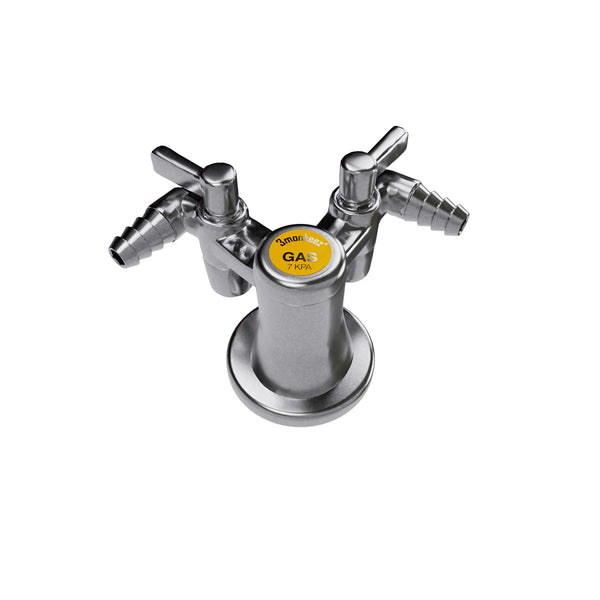 3monkeez GT-T40A Gas Turret - Type 40 - 2 Way 90° Right Angled