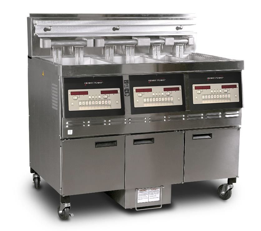 Henny Penny GVE073FFF | Three Well Low Oil Volume Open Fryer | Electric
