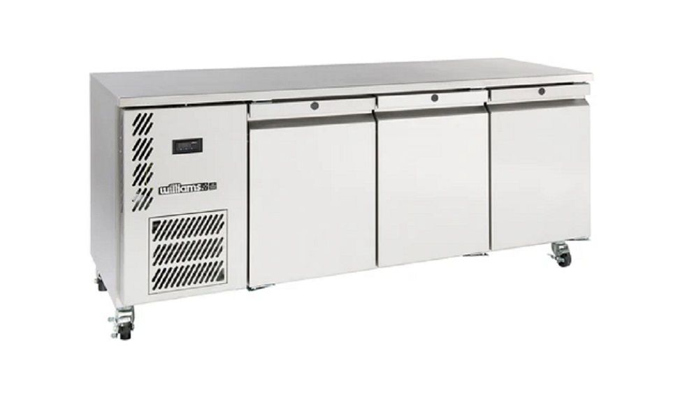 Williams Refrigeration HO3USSHC Opal 3 Door Stainless Steel Under Counter Fridge