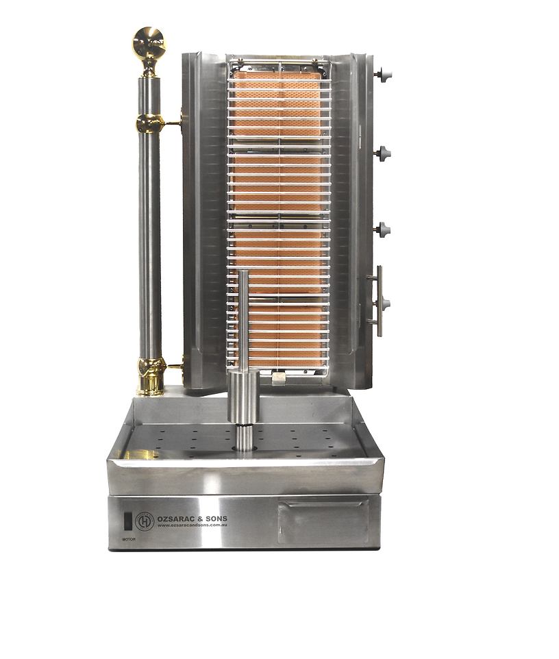 Ozsarac HO4BMS I Kebab Maker Machine I Benchtop I 4 Burner I Kebab Machine