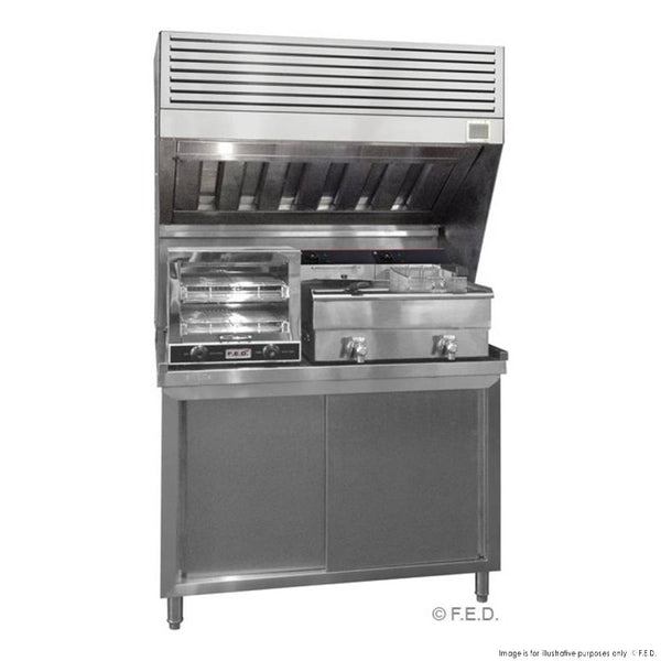 Modular Systems HOOD1200A I Bench Top I Filtered Cooker Hood I Filtered Hood