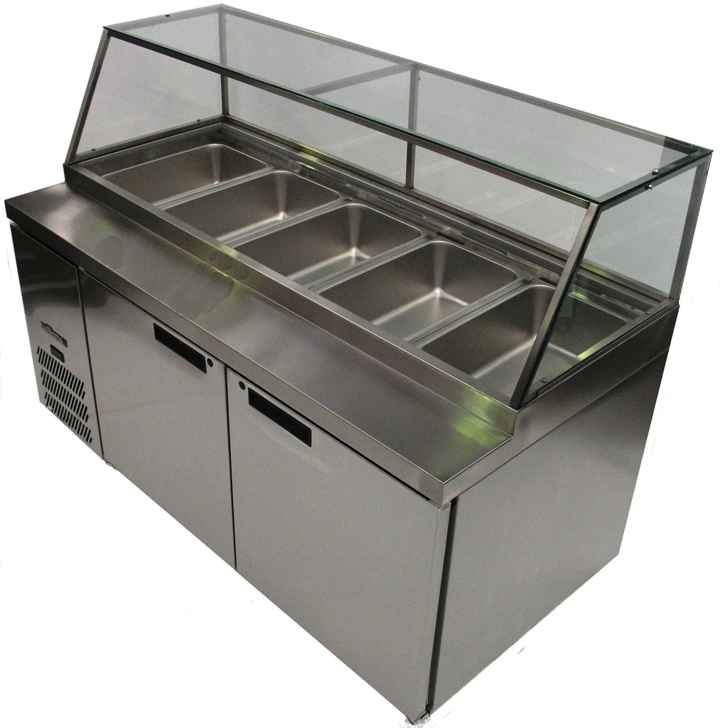 Williams Refrigeration HSP5UBASS Banksia 2 Door Stainless Steel Preparation Counter Fridge