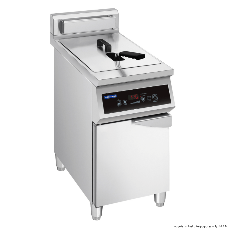 F.E.D IFS10-30L I Induction Deep Fryer I Single Fryer I with Splashback