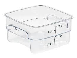 Cambro 2SFSPROCW I Camsquare FreshPro Storage Container 1.9L Clear I Case of 6