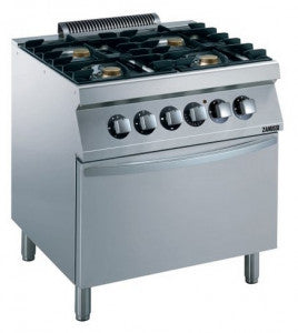 Zanussi 372149 I EVO 700 I 4 Burner Gas I Oven I with Electric Static Oven I 800mm