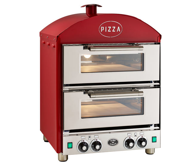 King Edward PK2/RED I Pizza Oven I Double Deck Pizza Oven I with Cordierite I Stone Base Oven