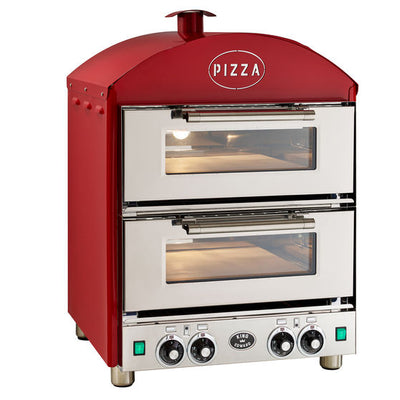 King Edward PK2/RED I Pizza Oven I Double Deck Pizza Oven I with Cordierite I Stone Base Oven
