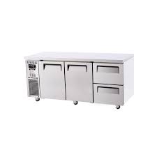 Turbo Air KUR18-2D-2-N | 2 Door & 2 Drawer Chiller | Fridge | 1800mm Wide | 150mm Deep | Undercounter Drawer Fridge