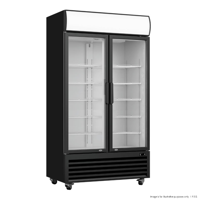 F.E.D LG-580BP I Thermaster I Double Door I Commercial Glass Doors I Upright Beverage Fridge