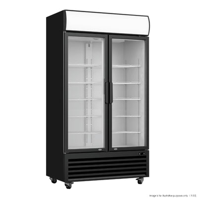 F.E.D LG-580BP I Thermaster I Double Door I Commercial Glass Doors I Upright Beverage Fridge