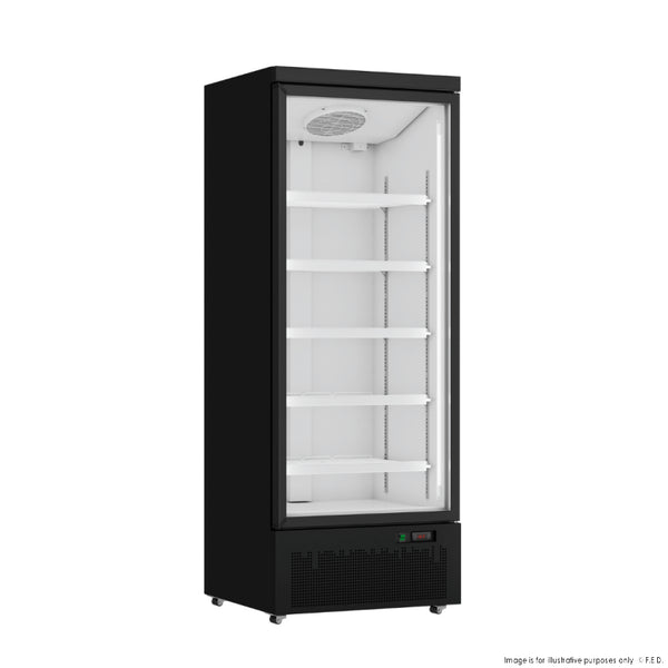F.E.D LG-600BGBM I Thermaster I Supermarket Display Fridge I Black Fridge