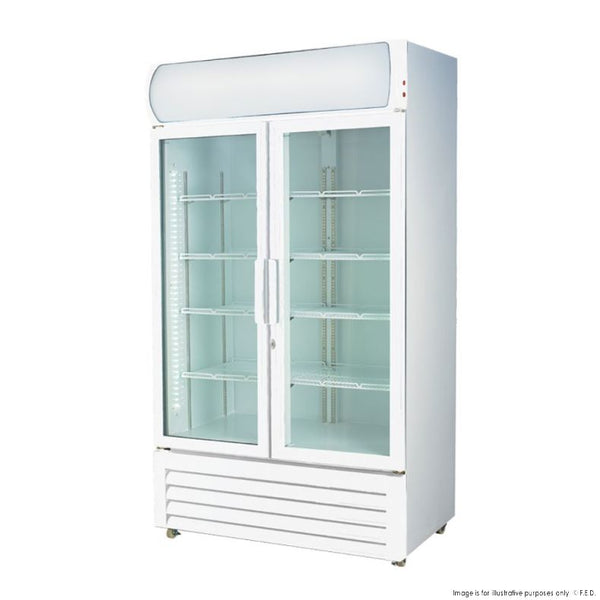 F.E.D LG-730P I Thermaster I Double Door I Commercial Glass Doors I Upright Beverage Fridge