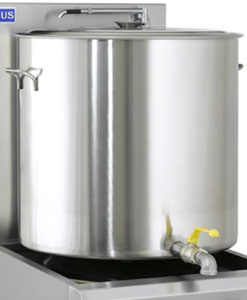 Luus 206221 | Stockpot with Release Valve | Freestanding Stockpot Boiler | 165L