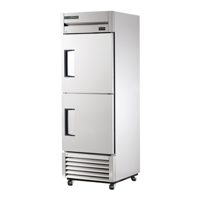 True Refrigeration T-23-2-HC Upright Foodservice Refrigerator | 2 Half Solid Swing Doors | 438 Litres