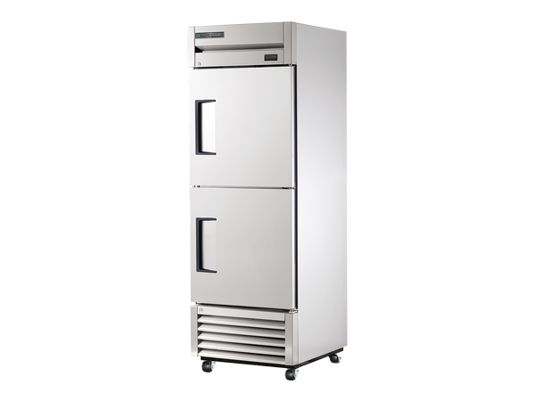 True Refrigeration T-23-2-HC Upright Foodservice Refrigerator | 2 Half Solid Swing Doors | 438 Litres