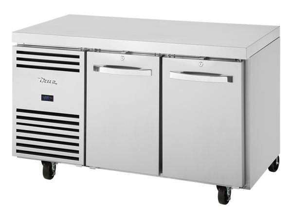 True Refrigeration TCF1/2-CL-SS-DL-DR 1/1 GN Counter Freezer | 2 Section | 166 Litres