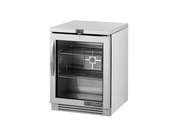 True Refrigeration TUC-24G-HC-FGD01 RH Undercounter Foodservice Refrigerator | 1 Glass Swing Door | 94 Litres | Right Door Opening