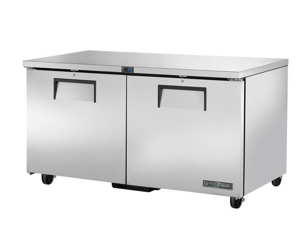 True Refrigeration TUC-60-HC Undercounter Foodservice Refrigerator | 2 Solid Swing Doors | 375 Litres