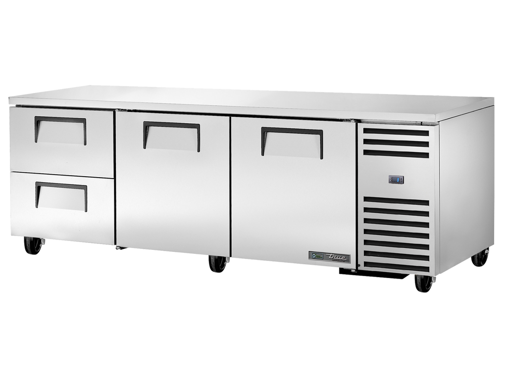 True Refrigeration TUC-93D-2-HC Deep Undercounter Refrigerator | 2 Drawers + 2 Solid Swing Doors | 608 Litres