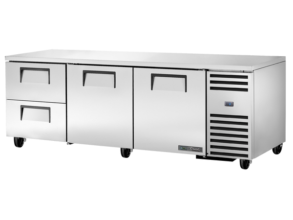 True Refrigeration TUC-93D-2-HC Deep Undercounter Refrigerator | 2 Drawers + 2 Solid Swing Doors | 608 Litres