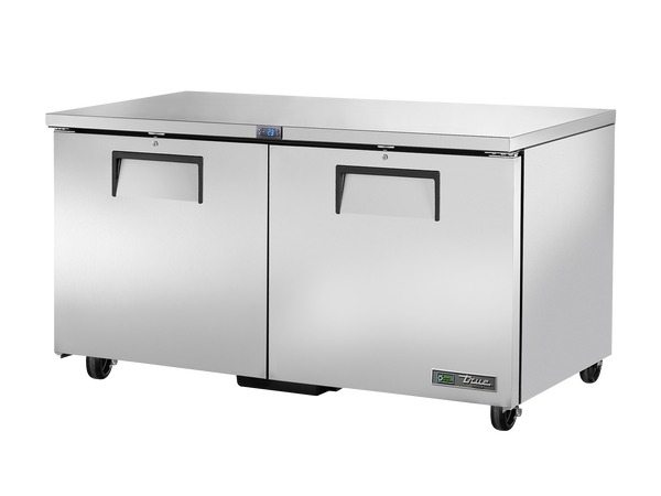 True Refrigeration TUC-60F-HC Undercounter Foodservice Freezer | 2 Solid Swing Doors | 375 Litres