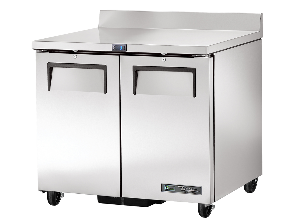 True Refrigeration TWT-36-HC Worktop Counter Refrigerator | 2 Solid Swing Doors | 200 Litres