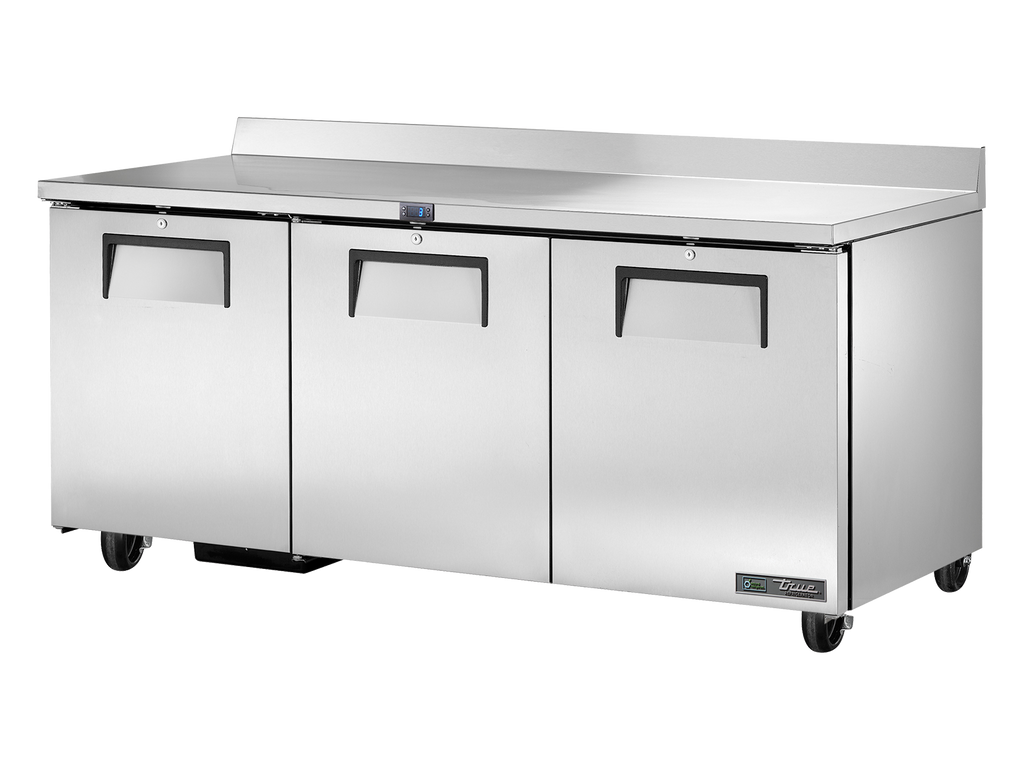 True Refrigeration TWT-72-HC Worktop Counter Refrigerator | 3 Solid Swing Doors | 461 Litres