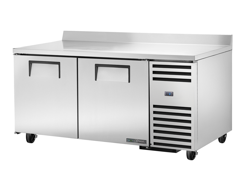 True Refrigeration TWT-67-HC Deep Worktop Counter Refrigerator | 2 Solid Swing Door | 484 Litres