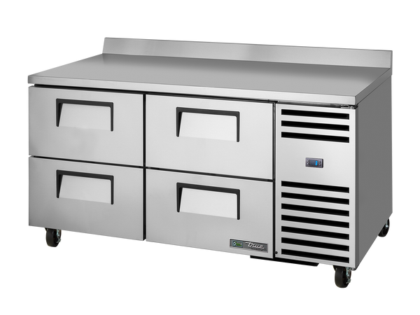True Refrigeration TWT-67D-4-HC Deep Worktop Counter Refrigerator | 4 Drawers | 205 Litres