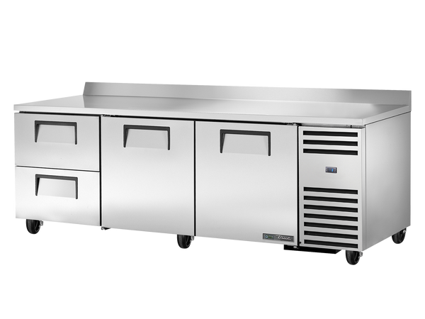 True Refrigeration TWT-93D-2-HC Deep Worktop Counter Refrigerator | 2 Drawers + 2 Solid Swing Doors | 608 Litres