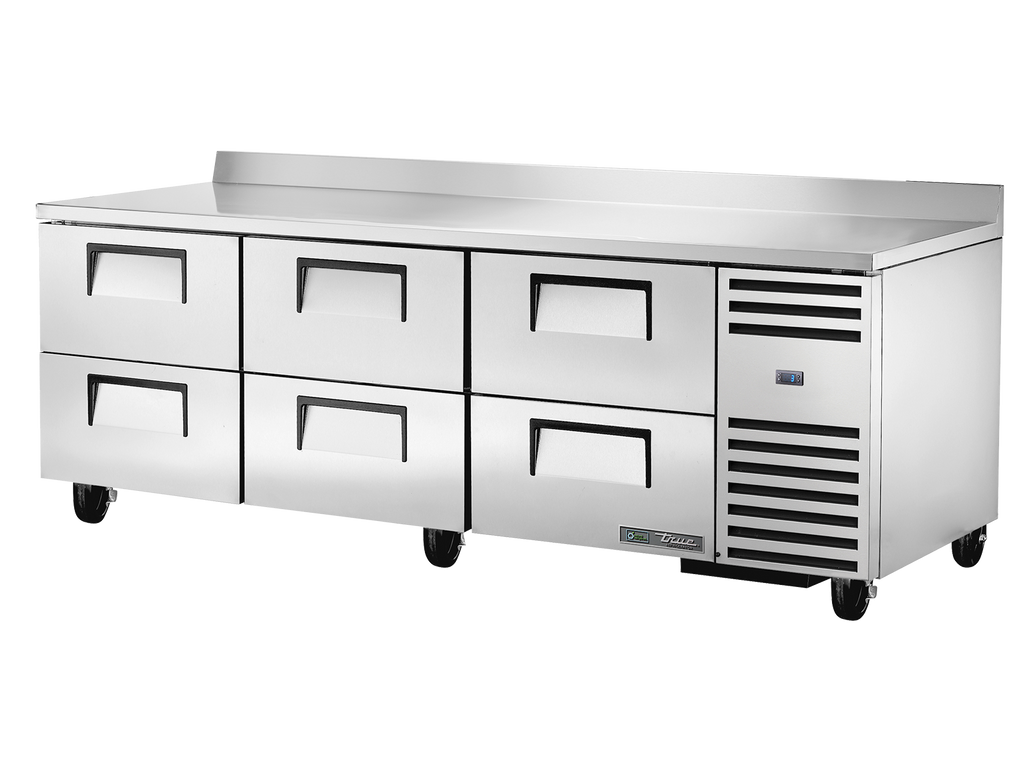 True Refrigeration TWT-93D-6-HC Deep Worktop Counter Refrigerator | 6 Drawers | 307 Litres