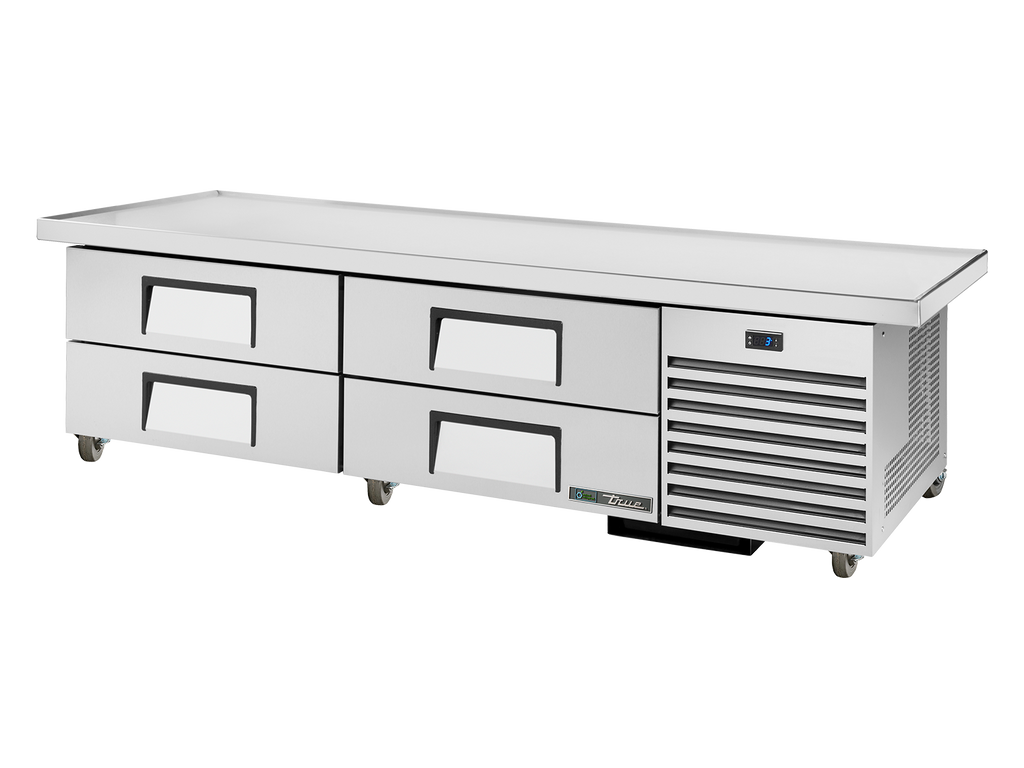 True Refrigeration TRCB-79-86-HC Under-Equipment Refrigerator | 4 Drawers | Extended top | 104 Litres